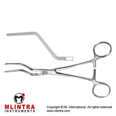 Husfeldt Atrauma Peripheral Vascular Clamp Stainless Steel, 18 cm - 7"